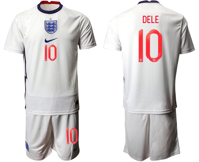 Men 2021 European Cup England home white #10 Soccer Jersey1